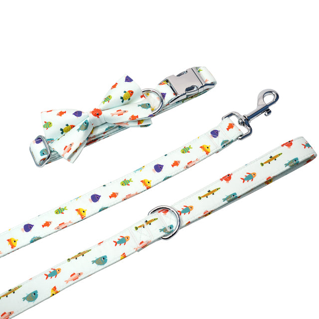 Nessie Harness, Collar, Bow/Bowtie, and leash