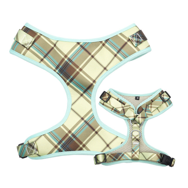 Duncan Plaid Collar, Leash, Bow tie, harness, and Waste Bag Holder