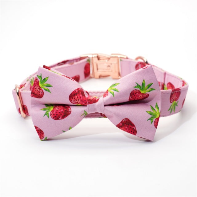 Berry-licious Collar, Leash, Bow, Flower, Bandana