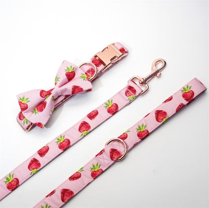Berry-licious Collar, Leash, Bow, Flower, Bandana