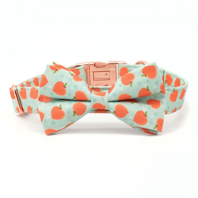 Just Peachy! Collar, Bow, and Leash