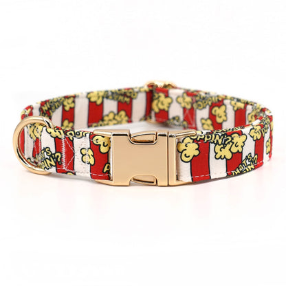 Whats Poppin? Collar, Leash, and Bow/Bowtie