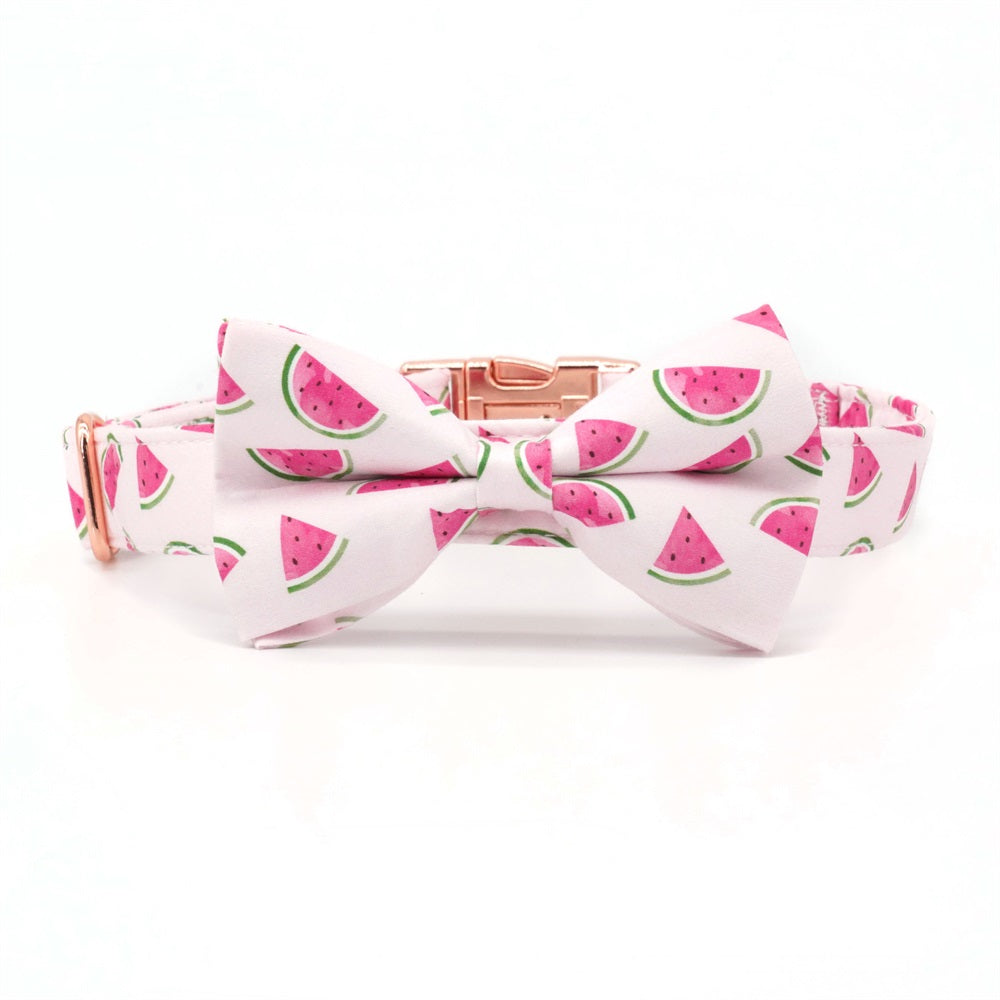Delicious Watermelon Collar, Bow Tie, and Leash