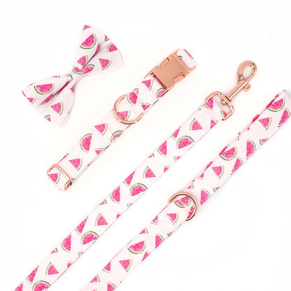 Delicious Watermelon Collar, Bow Tie, and Leash