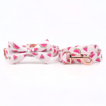 Delicious Watermelon Collar, Bow Tie, and Leash